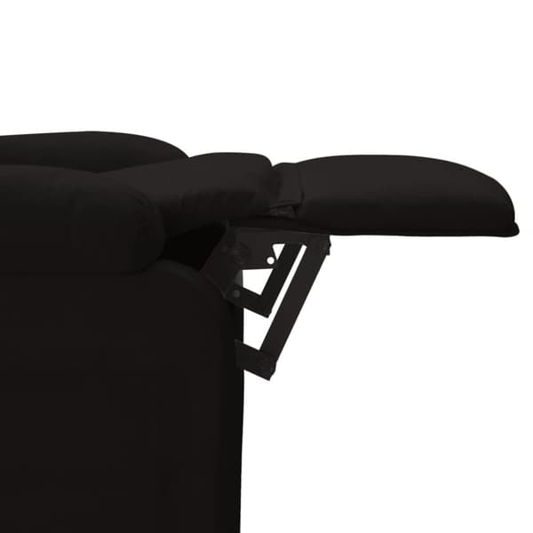 Massagefåtölj svart tyg