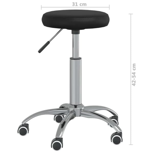 massagestol kunstlæder sort