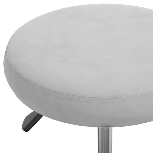 Massagepall ljusgrå sammet