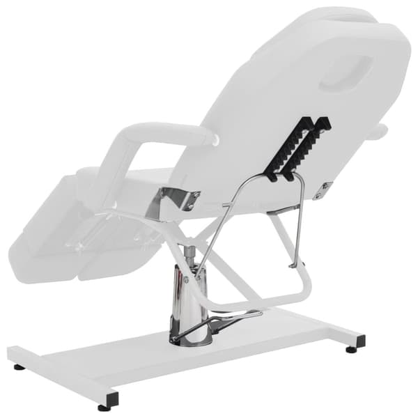Behandlingsstol konstläder vit 180x62x78 cm