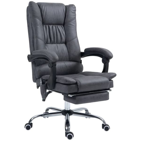 Rootz Massagestol - Kontorsstol med massagefunktion - Inklusive fotstöd - Justerbar i höjdled - Svart - 64 cm x 70 cm x 118 cm