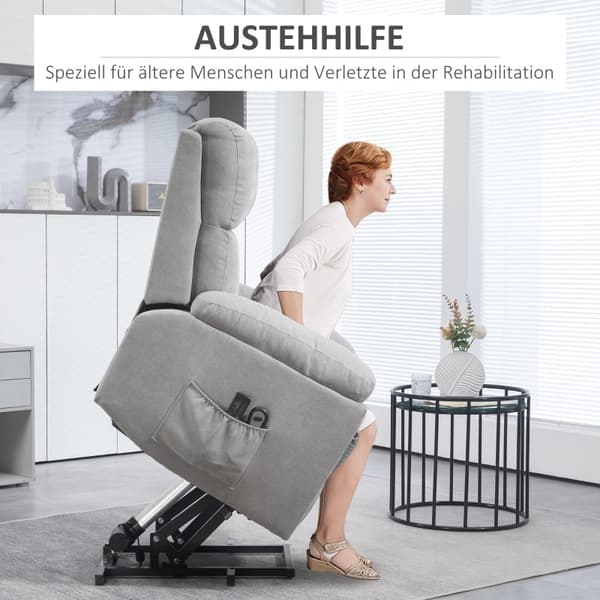 Rootz Massagestol - Hvilestol - Senior Mobility Chair - Ultimativ komfort - 8 massagepunkter - Justerbar massagetid - 89 cm x 99 cm x 103 cm