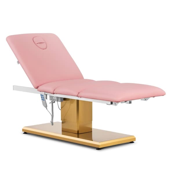 physa - Behandlingsbänk - 300 W - 150 kg - Rosa/guld