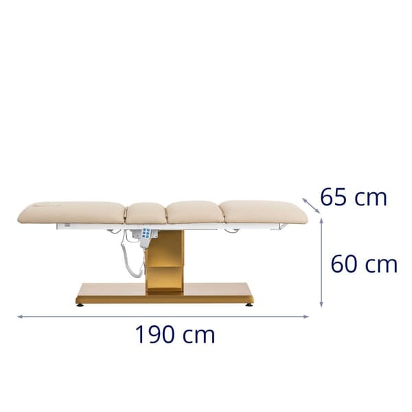 physa - Behandlingsbänk - 300 W - 150 kg - Beige/gyllene