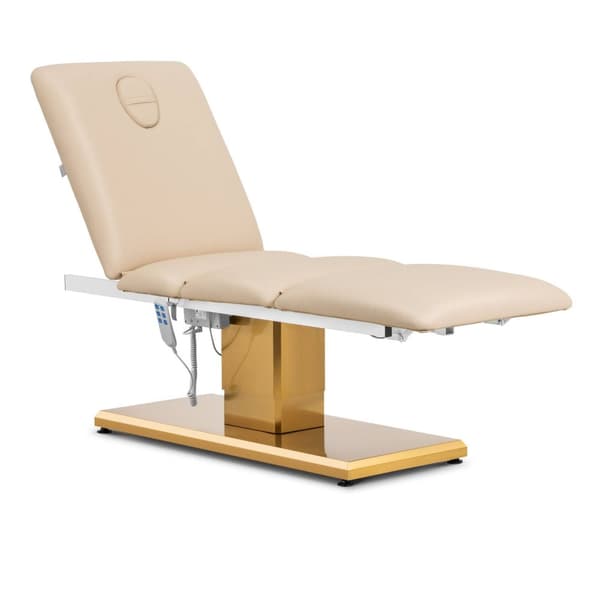 physa - Behandlingsbänk - 300 W - 150 kg - Beige/gyllene