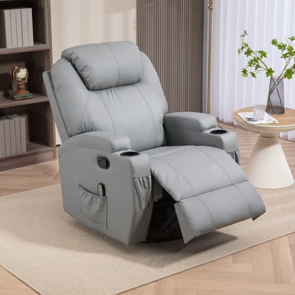 Rootz Massage Hvilestol - TV Stol - Vibrerende Stol - Afslapningsstol - Ryg muskelspændingsaflastning - 84cm x 92cm x 109cm