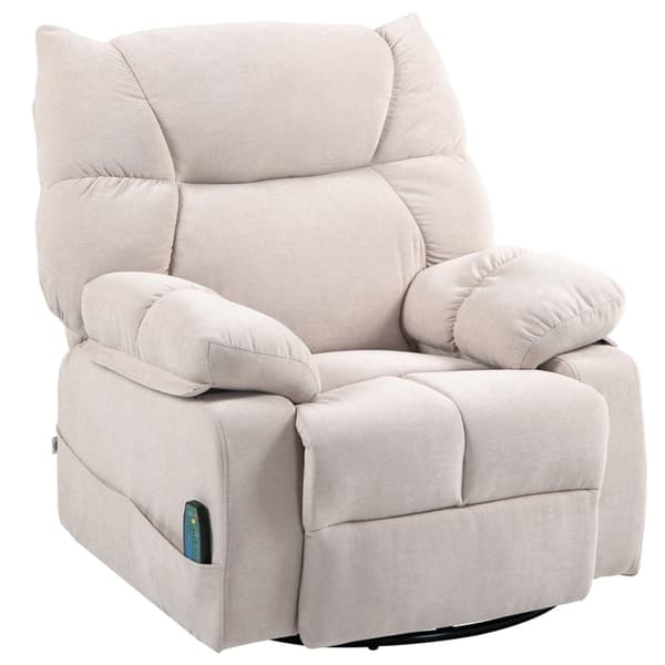 Rootz Massagestol - TV Lænestol - Hvilestol - Luksusstof - Varmefunktion - 98cm x 90cm x 98cm