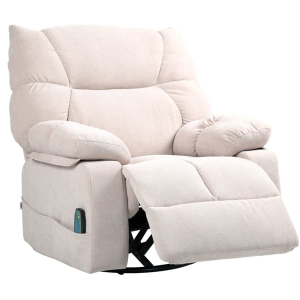 Rootz Massagestol - TV Lænestol - Hvilestol - Luksusstof - Varmefunktion - 98cm x 90cm x 98cm