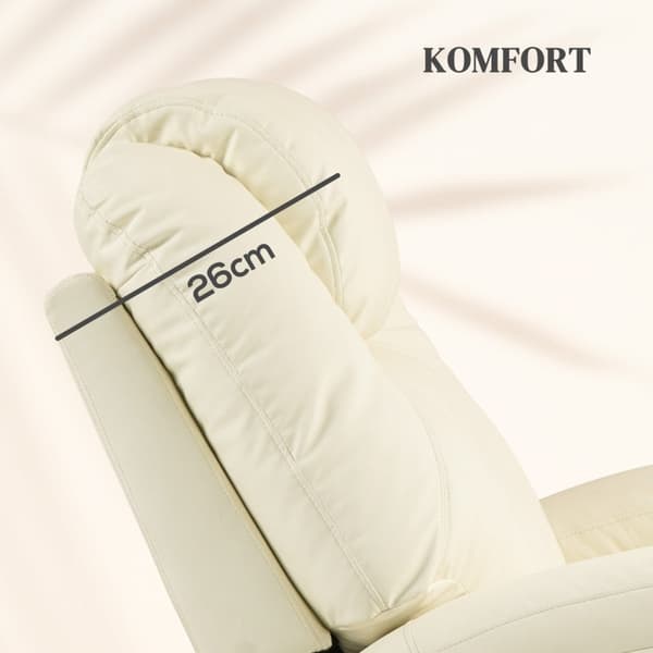 Rootz Hierontanojatuoli - TV-nojatuoli - Keinonahkainen nojatuoli - Ultimate Comfort - 89L x 99W x 106K cm