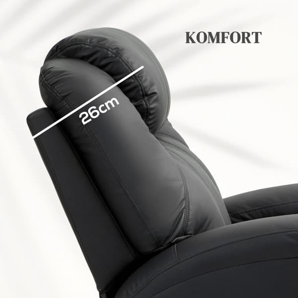 Rootz-hierontatuoli - TV-nojatuoli - keinonahka - Ultimate Comfort - 89L x 99L x 106K cm