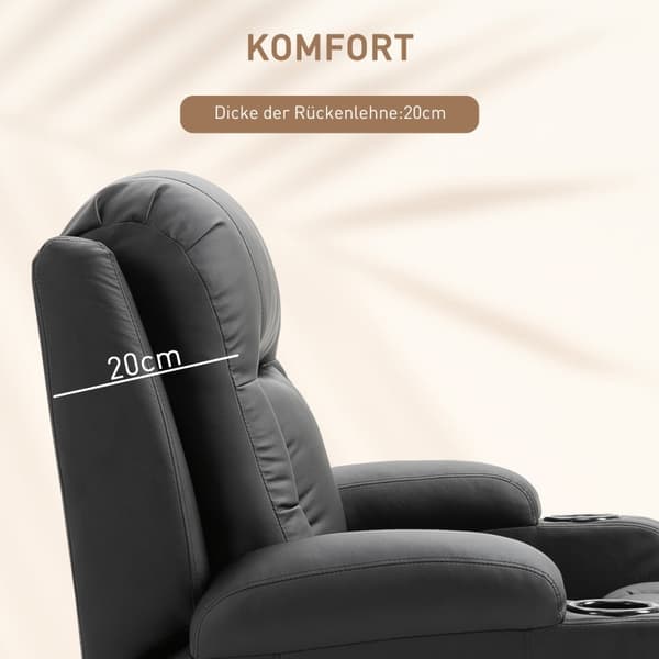 Rootz Massagestol - Hvilestol - Vibrerende Massager - Opvarmet ryglæn - 85cm x 94cm x 104cm