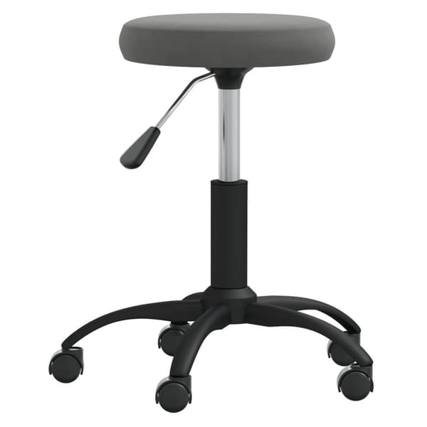 Massagepall mörkgrå sammet