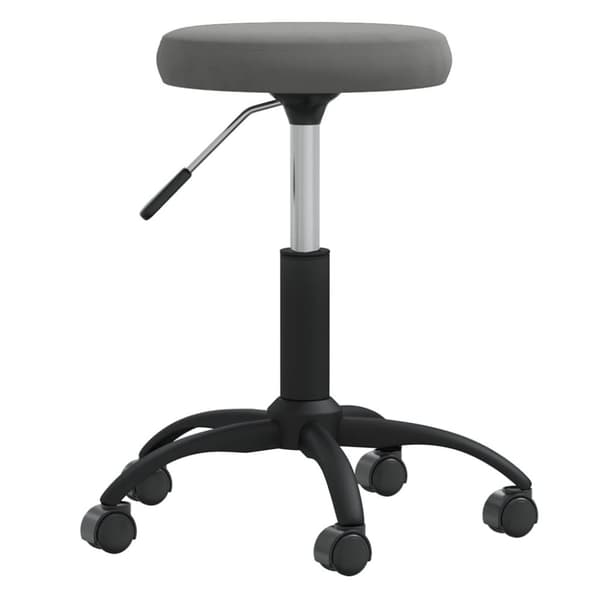 Massagepall mörkgrå sammet