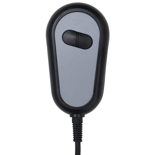 Elektrisk massagefåtölj gräddvit tyg