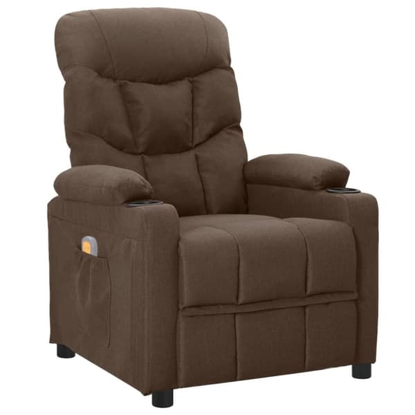 massagestol stof brun