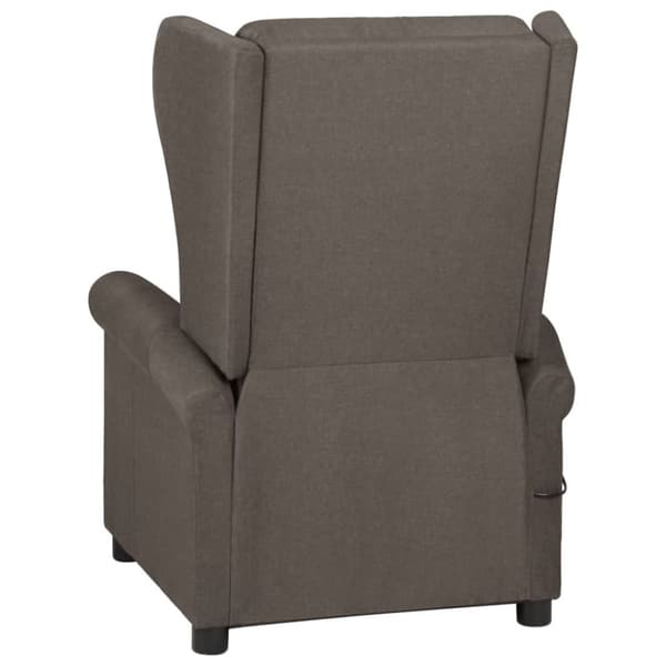 Massagefåtölj brun tyg