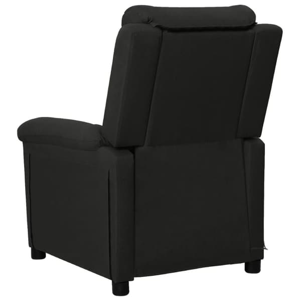 Massagefåtölj svart tyg
