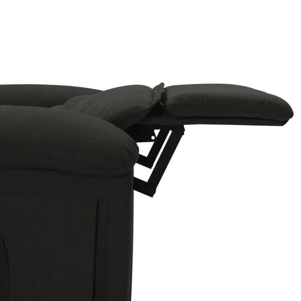Massagefåtölj svart tyg