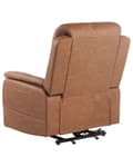 Miniatyrbillede 8 af 11: Massagestol Brun Kunstlæder Lænestol med Løftefunktion Elektrisk Recliner Hvilestol med Motor Sædeløft Stol Fjernbetjening Seniorstol