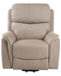 Miniatyrbillede 6 af 11: Massagestol Taupe Kunstlæder Lænestol med Løftefunktion Elektrisk Recliner Hvilestol med Motor Sædeløft Stol Fjernbetjening Seniorstol