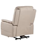 Miniatyrbillede 8 af 11: Massagestol Taupe Kunstlæder Lænestol med Løftefunktion Elektrisk Recliner Hvilestol med Motor Sædeløft Stol Fjernbetjening Seniorstol