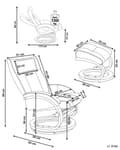 Miniatyrbillede 3 af 11: Hvilestol Lysebrun med Fodskammel i Kunstlæder Polstret Træ stel Varme Massagefunktion Retro Design