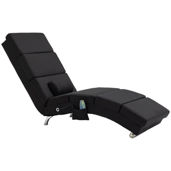 Rootz ergonomisk massagestol - Afslapningsstol - Dekstol - Opvarmningsfunktion - 56 x 168 x 84 cm - Fjernbetjening inkluderet