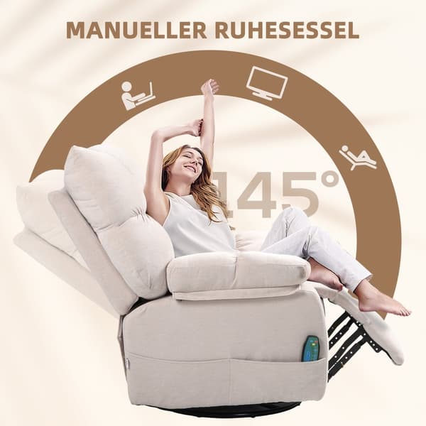 Avslappningsstol, 98x90x98 cm, Beige