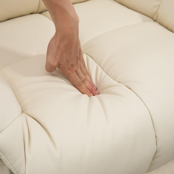 Massagestol, 94x99x99 cm, Kräm Vit