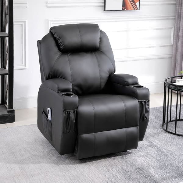 Massagestol, 82x97x110 cm, Sort