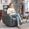 Pikkukuva 7 / 10: Rootz Relaksation Napr Chair - Verhoilutuoli, jolla on valehtelu - lepotuoli - USB -portit - harmaa - 79x89.5x104cm
