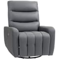 Pikkukuva 10 / 10: Rootz Relaksation Napr Chair - Verhoilutuoli, jolla on valehtelu - lepotuoli - USB -portit - harmaa - 79x89.5x104cm