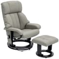 Miniatyrbild 10 av 10: Rootz Relax Massage fåtölj - TV Recliner - Lätt stol - 10 vibrationslägen - 76 cm x 80 cm x 102 cm - Grått syntetiskt läder