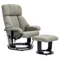 Miniatyrbild 1 av 10: Rootz Relax Massage fåtölj - TV Recliner - Lätt stol - 10 vibrationslägen - 76 cm x 80 cm x 102 cm - Grått syntetiskt läder