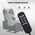 Miniatyrbillede 4 af 10: Rootz Massagestol - Afslappende lænestol - Liggende stol - Massagefunktion - 77 cm x 93 cm x 105 cm