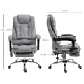 Miniatyrbillede 3 af 6: Rootz Office Massage Stol - Opvarmet stol - Ergonomisk siddeplads - Justerbar komfort - 65 cm x 70 cm x 111-119cm