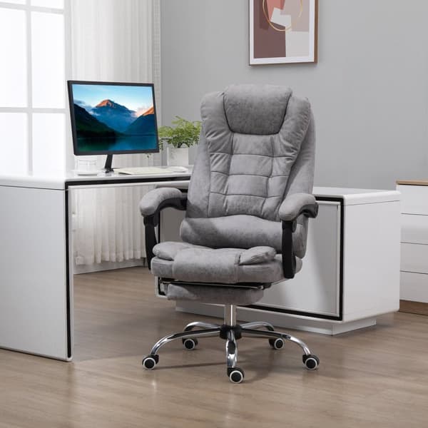 Rootz Office Massage Stol - Opvarmet stol - Ergonomisk siddeplads - Justerbar komfort - 65 cm x 70 cm x 111-119cm