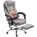 Miniatyrbillede 1 af 6: Rootz Office Massage Stol - Opvarmet stol - Ergonomisk siddeplads - Justerbar komfort - 65 cm x 70 cm x 111-119cm