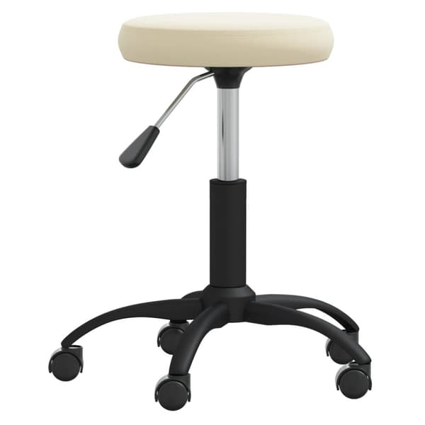 Massagepall gräddvit sammet