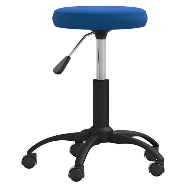Massagepall blå sammet