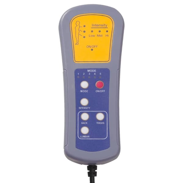 vidaXL massagestol stof brun