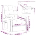 Miniatyrbillede 11 af 11: vidaXL massagestol stof brun