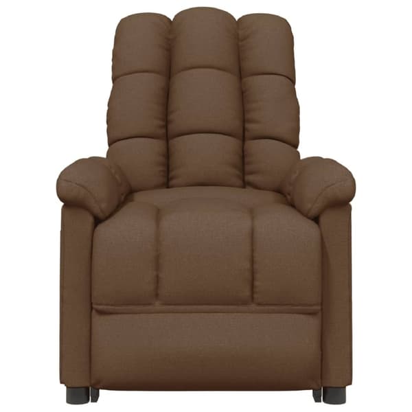 vidaXL Massagefåtölj brun tyg