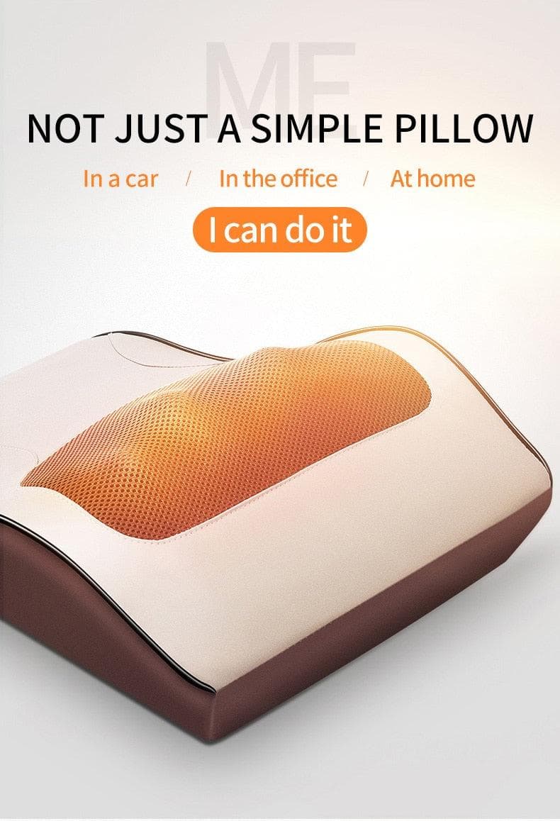 Nackmassagerare - ryggsträckare - massagekudde - EU-kontakt