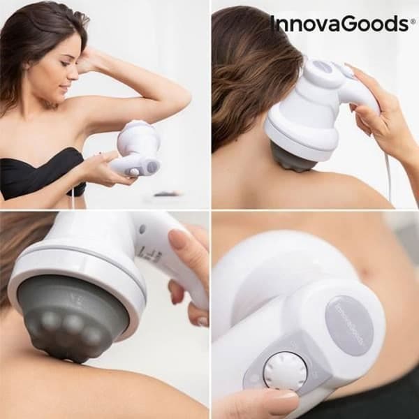 Elektrisk massageapparat mot celluliter - InnovaGoods - 5 i 1 - 28W - Avslappnande massage - Trådlös funktion