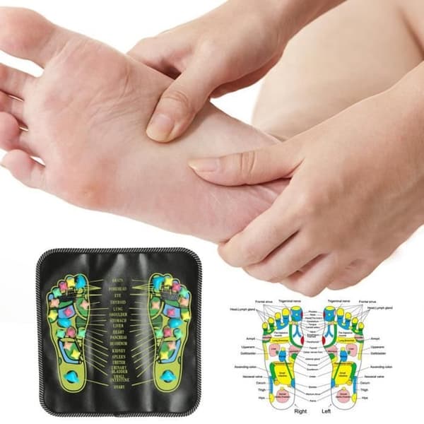 Fotmassagematta, zonterapisten, smärtlindring i benen, hälsovård, akupressur