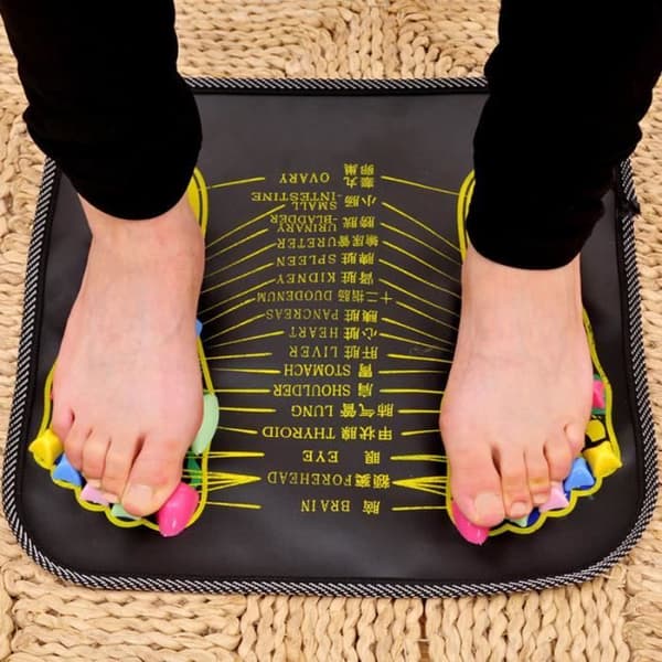 Färg 35cmx35cm Walking Stone Massagematta Kinesisk zonterapi Smärtlindring Fot Spa Smärtlindring