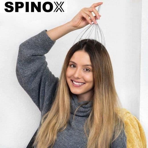 MAVURA massageapparat »SPINOX [THE ORIGINAL] huvudmassageapparat huvudkrypare spindelhuvud massagehuvud massagehuvud