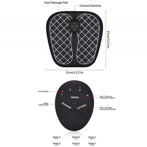 Foot Massager by Electrostimulation - Massage och blodcirkulationsanordning