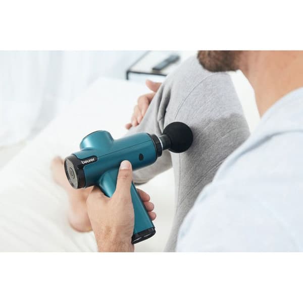 Massagepistol - BEURER - MG 99 - Kompakt och lätt - 5 intensitetsnivåer - 4 massagehuvuden
